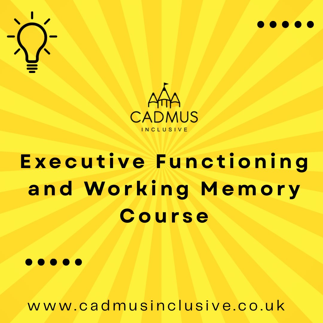 cadmusinclusive's tweet photo. We had a fantastic time with our awesome course attendees exploring Executive Functioning and Working Memory. 💡

#send #specialeducationalneeds #inclusion #workingmemory  #ExecutiveFunctioning https://t.co/CgWtqxFJNb