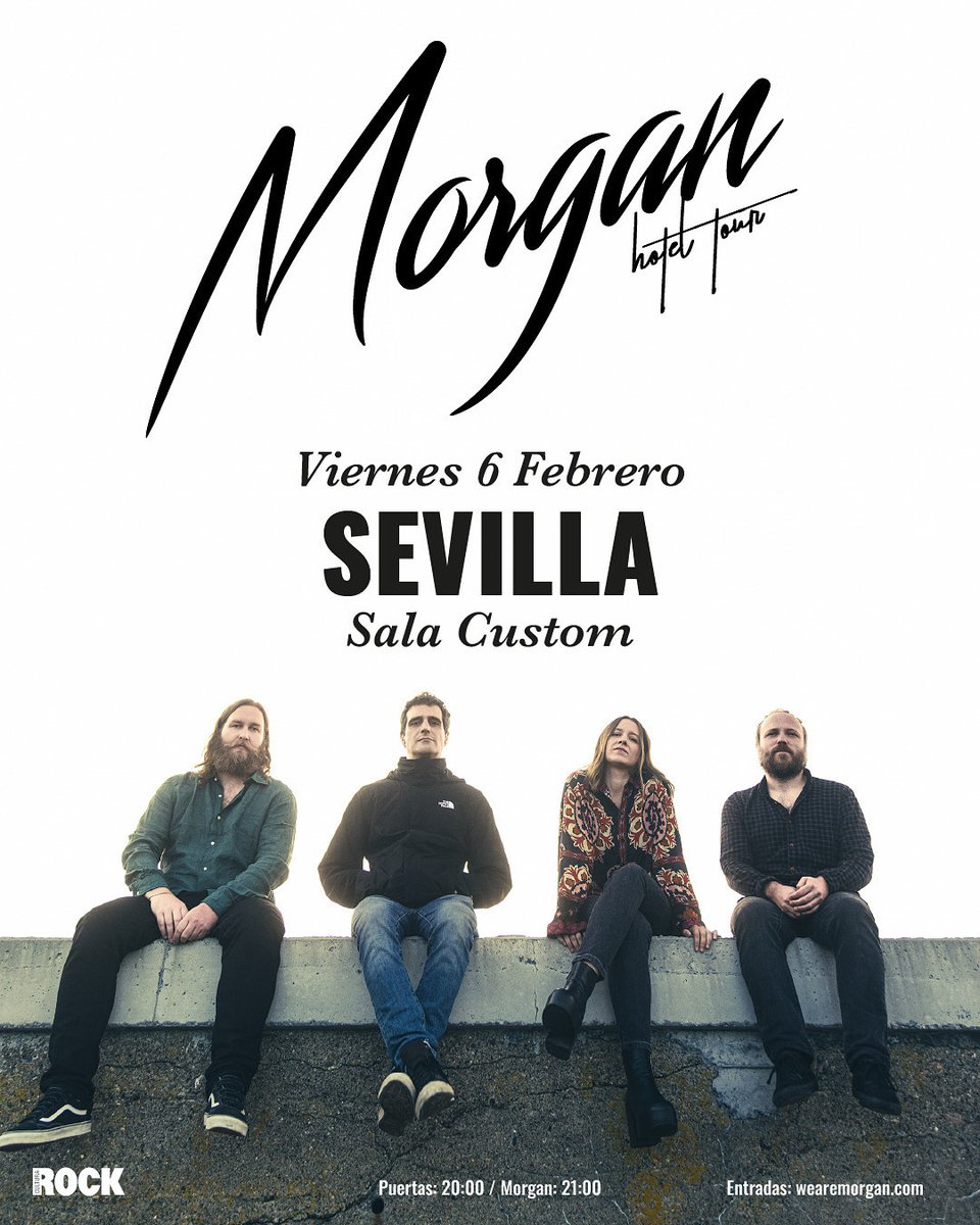 prmsinfronteras's tweet image. Este próximo fin de semana, @morgan_musica  aterrizan en #Andalucía con #HotelMorgan.
Viernes concierto en #Sevilla y el sábado en #Málaga.

🎟 Entradas: wearemorgan.com