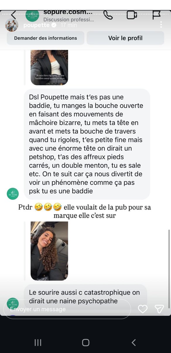 Lilou6910's tweet image. Elle se fait de + en + "descendre" sur Tiktok et Insta ! Les messages qu'elle reçoit qui lui disent qu'il la prenne pour "une bête de foire" c'est ouf... !Elle est vraiment sur le déclin cette ksos !#poupettekenza