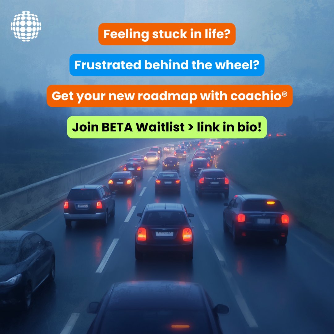 coachiofit's tweet image. Stop letting gridlock dictate your mood. 🚦

coachio® is being built to help you reclaim your wellbeing and turn "wasted" time into personal growth.

Comment 'BETA' for BETA access and GET your FREE Self-Mastery Quiz!🧠

#coachio #DigitalCoaching #SelfMastery #Washington #WAState
