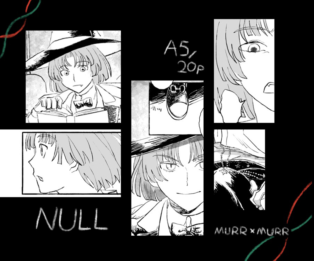 2/8‐VR2026‐新刊サンプル
『NULL』
ムル×ムル/全年齢/A5/20p

現ムがまだ獣みたいな時期に、欠片を食べてその内面で起きた出来事の話です。 