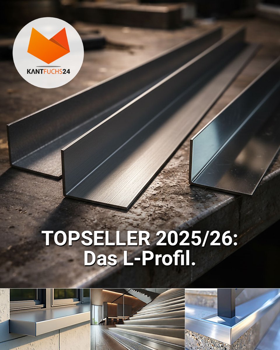 Topseller 2026? 😊
Spoiler: Er war’s schon 2025.
Unser L-Profil aus #Edelstahl 🔩✨
Stark wie #Stahl, clean im Look und überall einsetzbar – Bau 🏗️, Design 🎨, Innenausbau 🏠 oder DIY 🔨
Ein Profil. Unendlich viele Möglichkeiten. 💪

#Edelstahl #LProfil #Topseller #Metall #blech