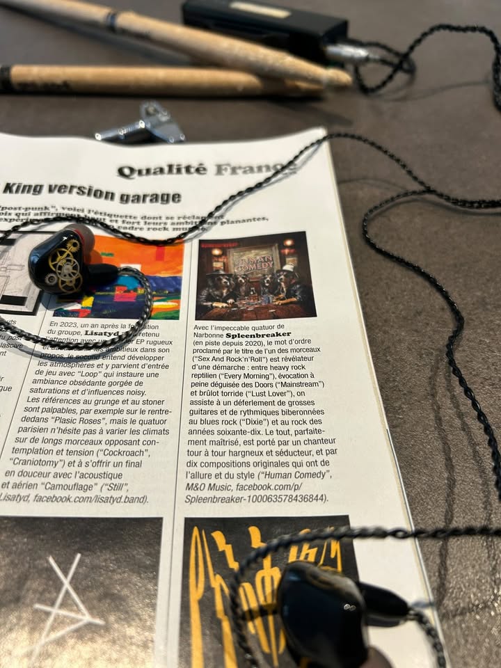 ErdreAudio's tweet photo. Dans la rubrique "oldies but goodies", cette photo de la série limitée H202 Phileas nous a été envoyée par le batteur Loïc Mazé qui les utilise depuis 2019.
Avec en prime un article sur le 1er album de son groupe Spleenbreaker
#ErdreAudio #InEarMonitors
https://t.co/d1cEz6lsuV https://t.co/NwKMgUqogB