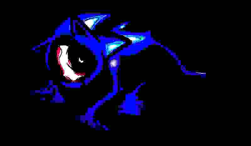 Yoshileaks's tweet photo. did you bring the shovel...? 
[what I thought the creature looks like] 

#greenmountain #sonicexe https://t.co/eNwkoIaRqX