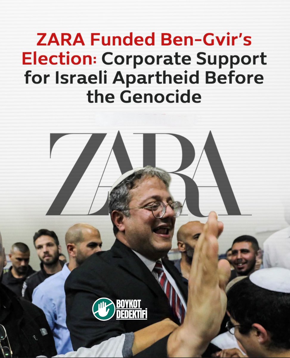 💢 Zara 'nın Ben Gvir 'ın Seçim Ofisini
Fonlandığı Ortaya Çıktı.