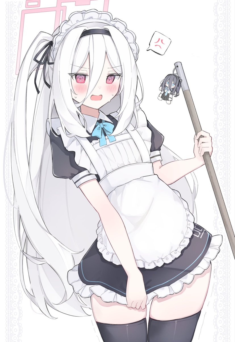 「の、覗こうとしないでください!!」#ブルアカ
※タップ推奨