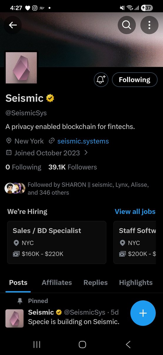 Gmic everyone! I love seeing my fellow 346 Web3 Enthusiast being in the <a href="/SeismicSys/">Seismic</a> community!

I feel thrilled being in this community! The vibes are strong and the community is filled with positivity!

#SeismicSys