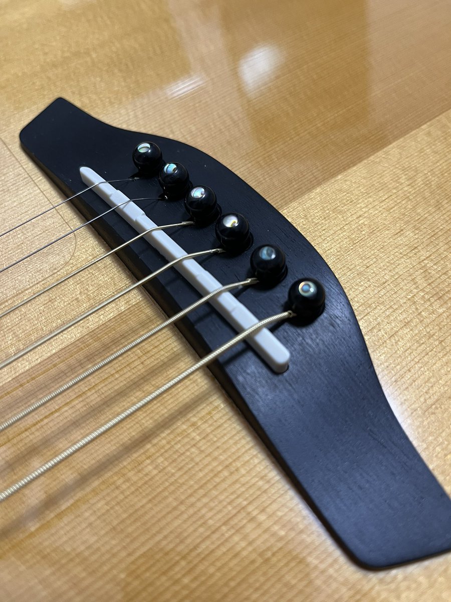 千石電商の魔力のせいか気づいたら買っていたサドルとピン。ブリッジまわりが綺麗だとあがる〜。