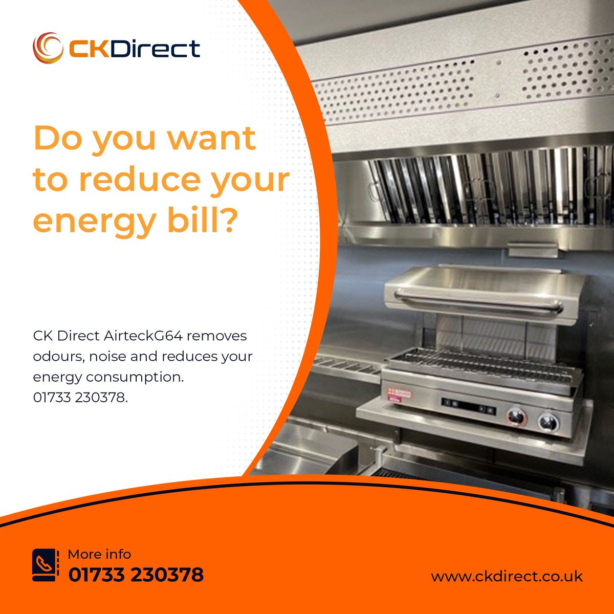 Do you want to reduce your energy bill?
CK Direct AirteckG64 removes odours, noise and reduces your energy consumption. 01733 230378. ckdirect.co.uk/products/airte…