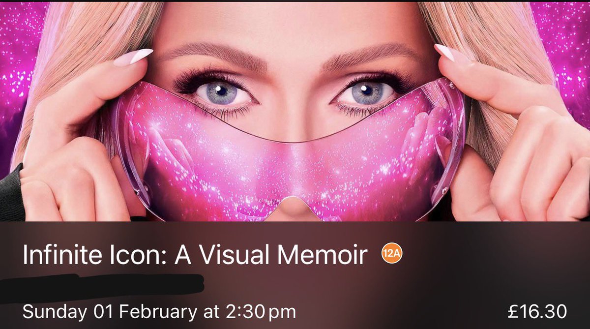 DavidXHorror's tweet photo. I saw @ParisHilton’s Infinite Icon concert yesterday at @ODEONCinemas, 10/10 experience!  #atAMC $AMC https://t.co/7kWD9lTMcy