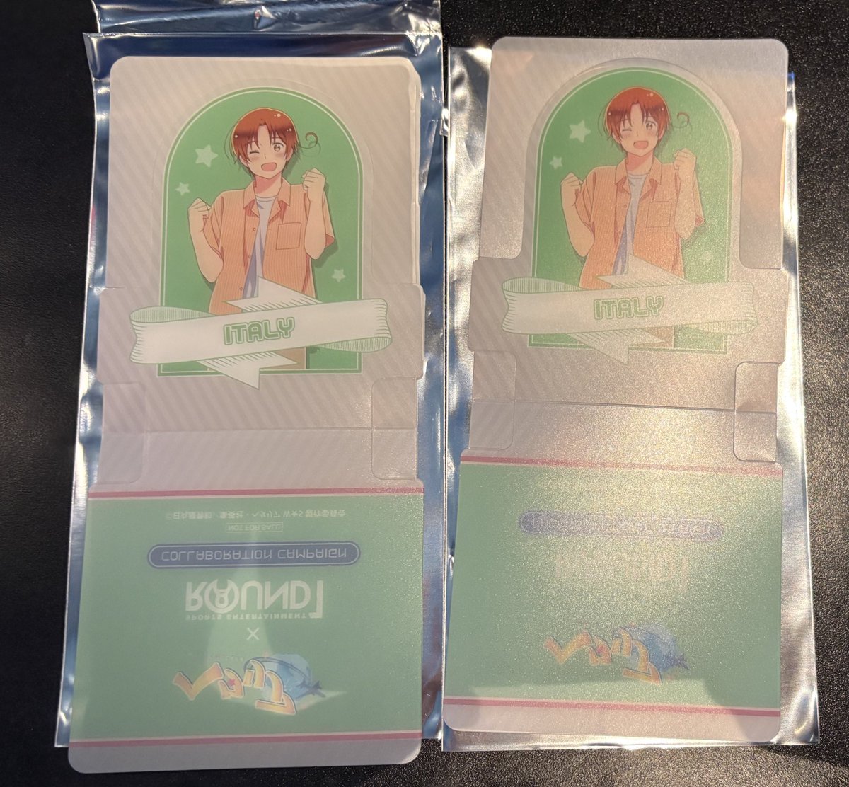 交換】ヘタリア ラウンドワン ROUND1 コラボ スタンディコースター 譲