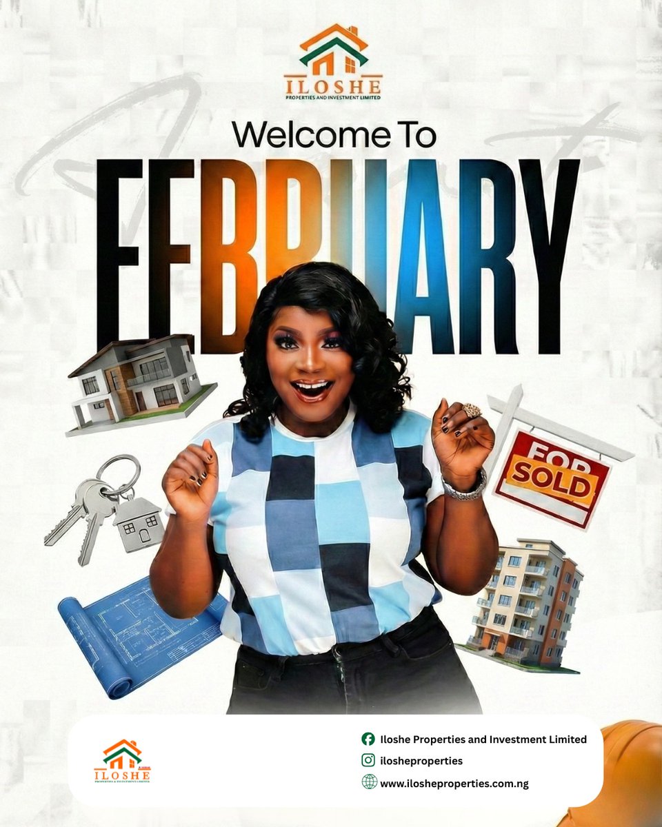 IlosheP48263's tweet photo. Welcome to February ✨
A brand new month filled with fresh opportunities, smart decisions, and profitable investments.
Whether you’re looking to buy land, own your dream home, or invest in real estate with confidence, this is the month to take that bold step.
#WelcomeToFebruary https://t.co/PB3bVpvZxg