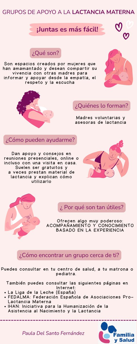Salud_Joven's tweet photo. GRUPOS DE APOYO A  LA LACTANCIA MATERNA
[Audio]
Una de las mejores formas de acompañar a las madres lactantes son los grupos de apoyo a la lactancia materna (GALM).
¿Y si surgen dudas o problemas?
¿Qué son los GALM?
Historia
Grupos cercanos
*INFOGRAFÍA
https://t.co/RZcgNqnQQZ https://t.co/9rDJ7vfZDl