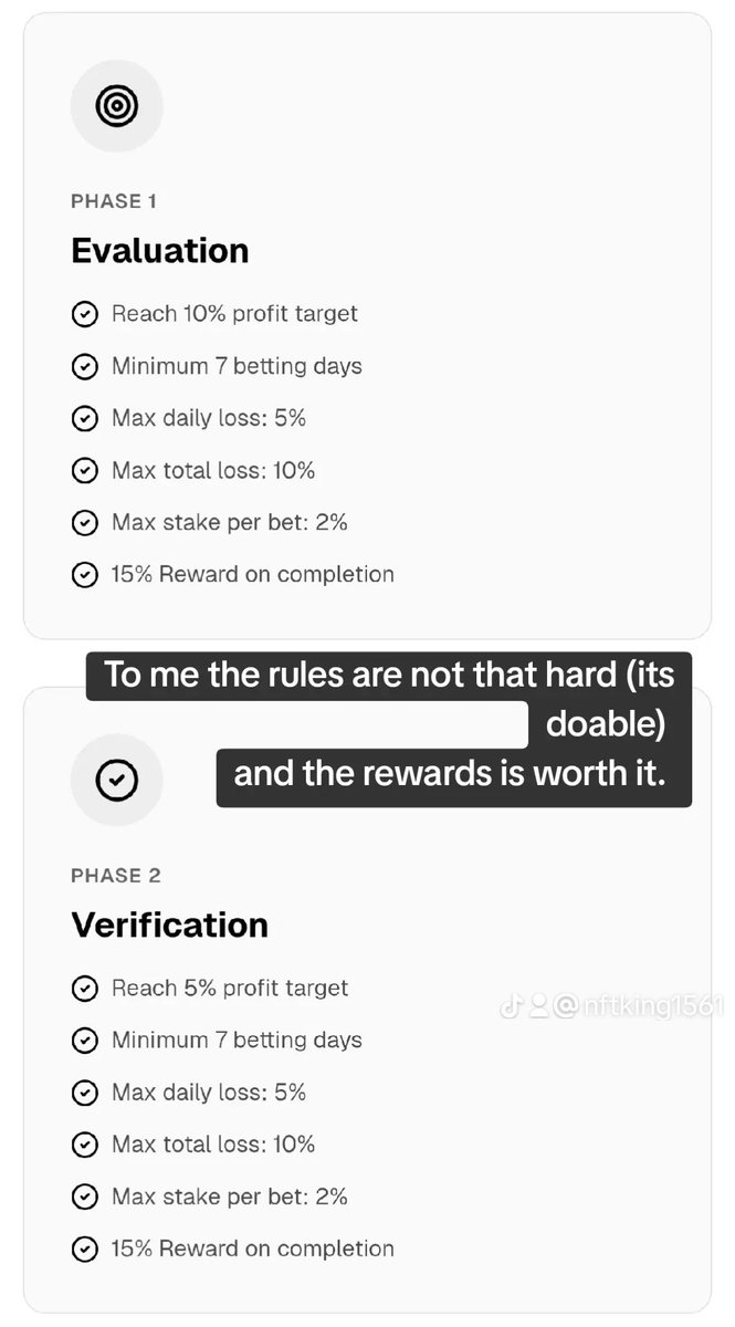 NFTking1561's tweet photo. Losing with personal funds taught me a lesson.

This is Day 1 of my $10,000 funded sports account journey.

Strict rules. Zero emotions.
Let’s see what happens next.

#BettingTips #SportyBet https://t.co/OvHRvWVohb