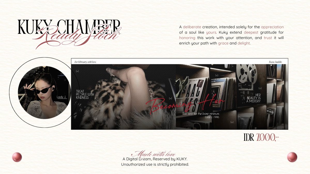 vhaolusi's tweet image. help repost, trimzzz!🫶🏻

aku punya layout ready stock JENNIE yang bisa di take melalui DM/tele/WA, price at IDR 7.000 get ava JPNG &amp;amp;&amp;amp; free retext. Yuk jajan, jangan lupa tag after chat yaa!🤍

#zonauang #zonajajan #zonaba