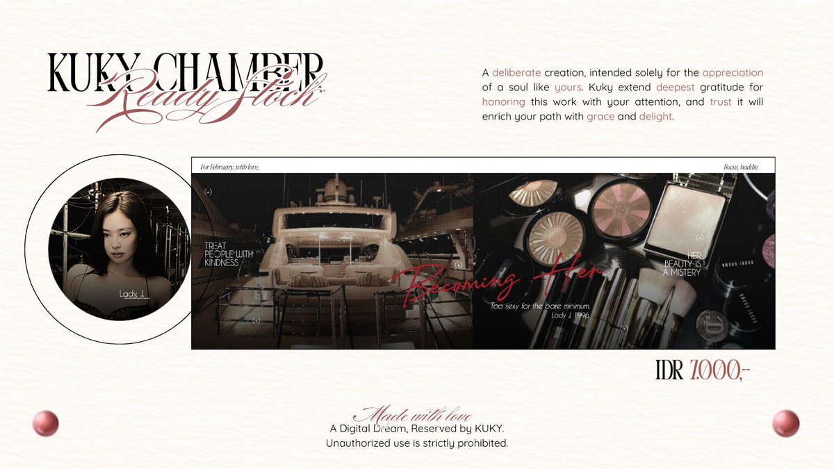 vhaolusi's tweet image. help repost, trimzzz!🫶🏻

aku punya layout ready stock JENNIE yang bisa di take melalui DM/tele/WA, price at IDR 7.000 get ava JPNG &amp;amp;&amp;amp; free retext. Yuk jajan, jangan lupa tag after chat yaa!🤍

#zonauang #zonajajan #zonaba