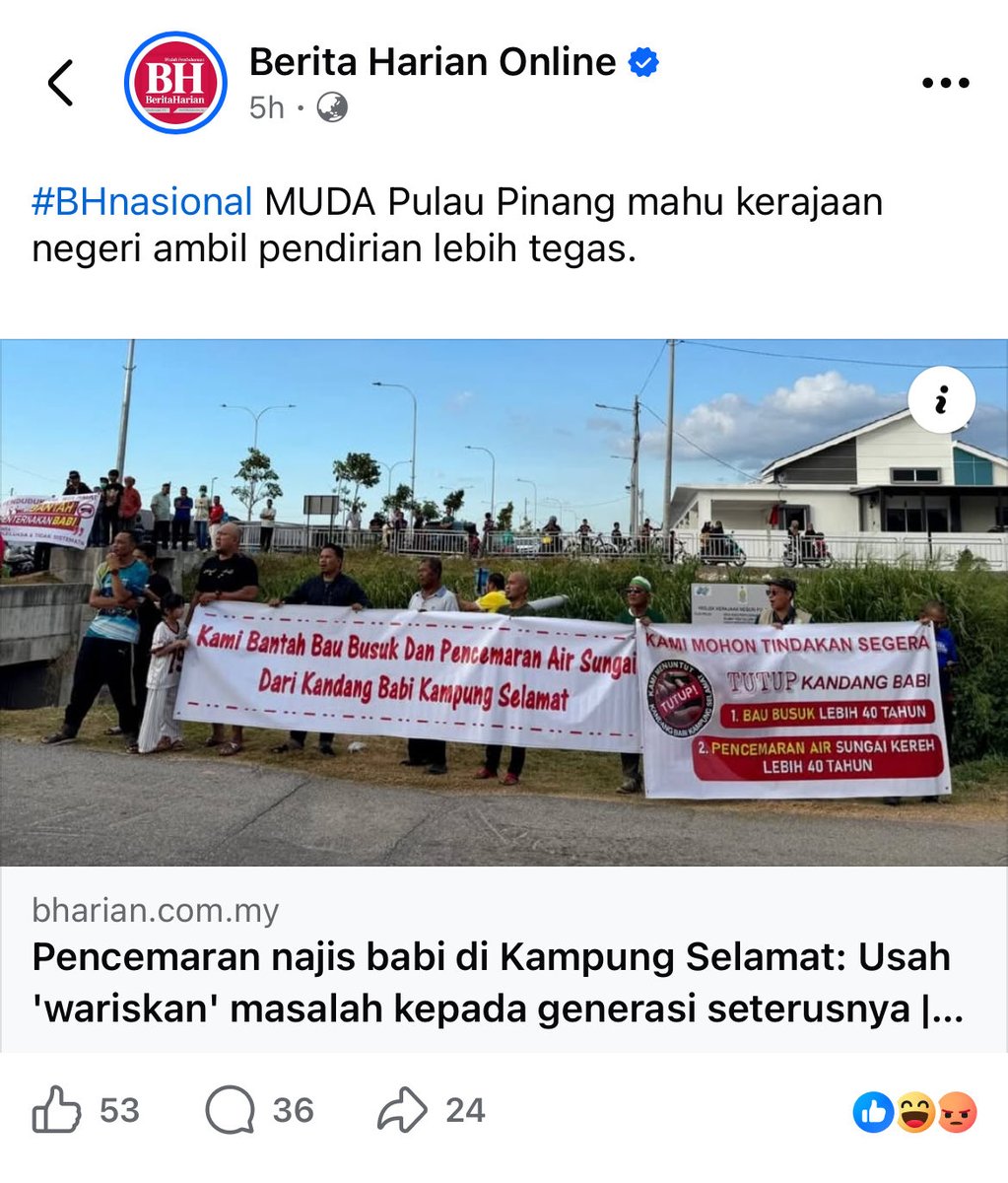 MUDA Pulau Pinang menegaskan bahawa sebarang projek pembangunan tidak boleh diluluskan secara tergesa-gesa tanpa mengambil kira kesan jangka panjang terhadap penduduk setempat.

Kerajaan negeri perlu mengambil pendirian lebih tegas, mengutamakan kesihatan awam dan keadilan sosial