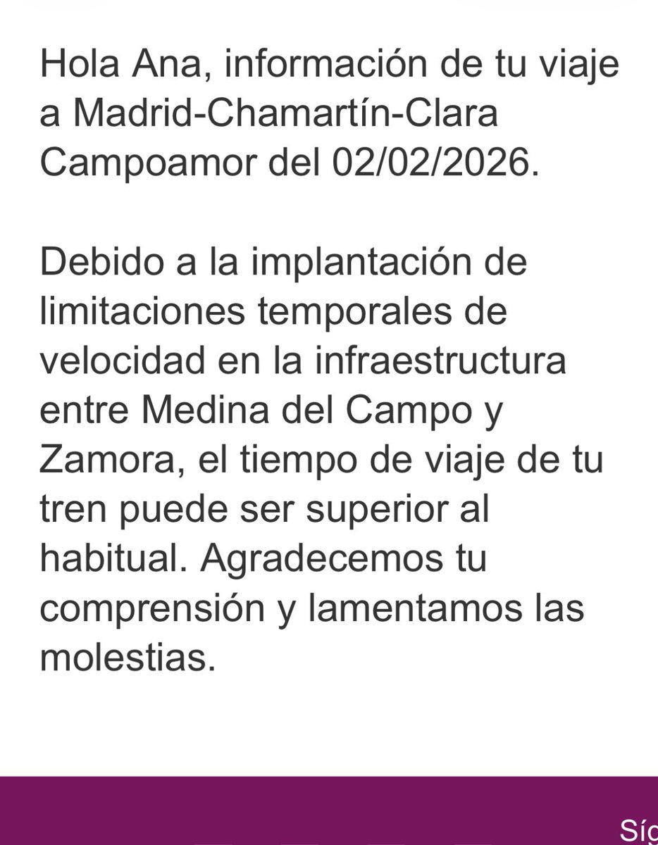 Ahora está tan bien el tren que tú debes calcular cuando llegarás.  
Vamos a 80 kms pero en la web de  Renfe siguen los mismos horarios y los mismos precios,cuando ahora no es Alta Velocidad,pagamos AVE y vamos en máquina de vapor. 
<a href="/Renfe/">Renfe</a> Debe ajustar los horarios y los precios