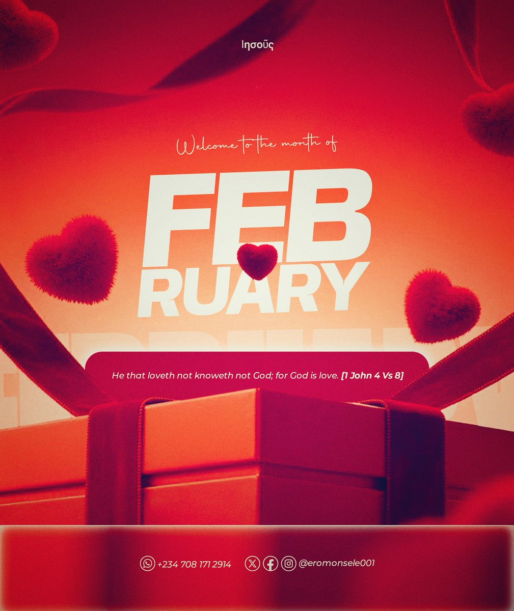 Eromonsele001's tweet image. Welcome to the month of love. God is the real definition of Love

Hello new month.... Be good🍷

We win🏆
#newmonth #creativedesigner #creative #ɢᴏᴅɪsʟᴏᴠᴇ