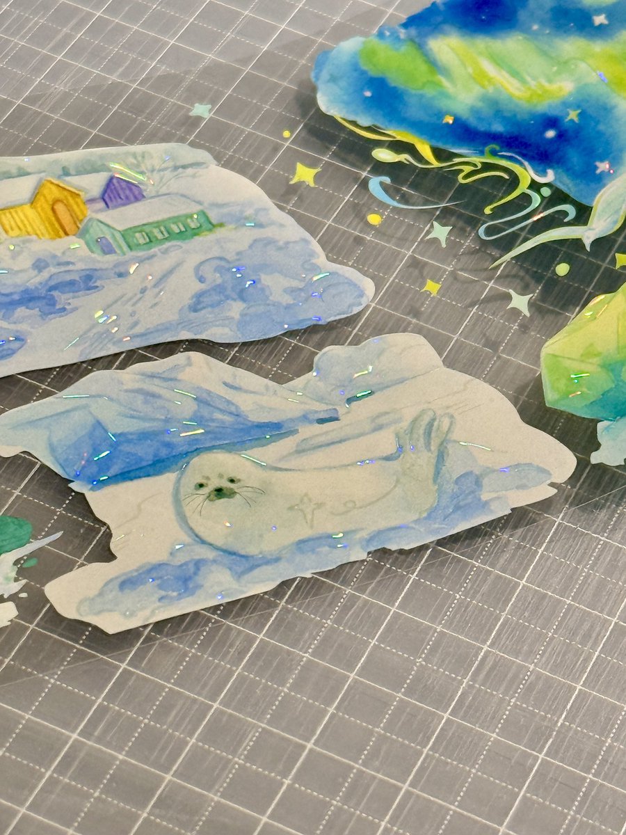 氷の上の動物探し(｡・ω・)ﾉﾞ