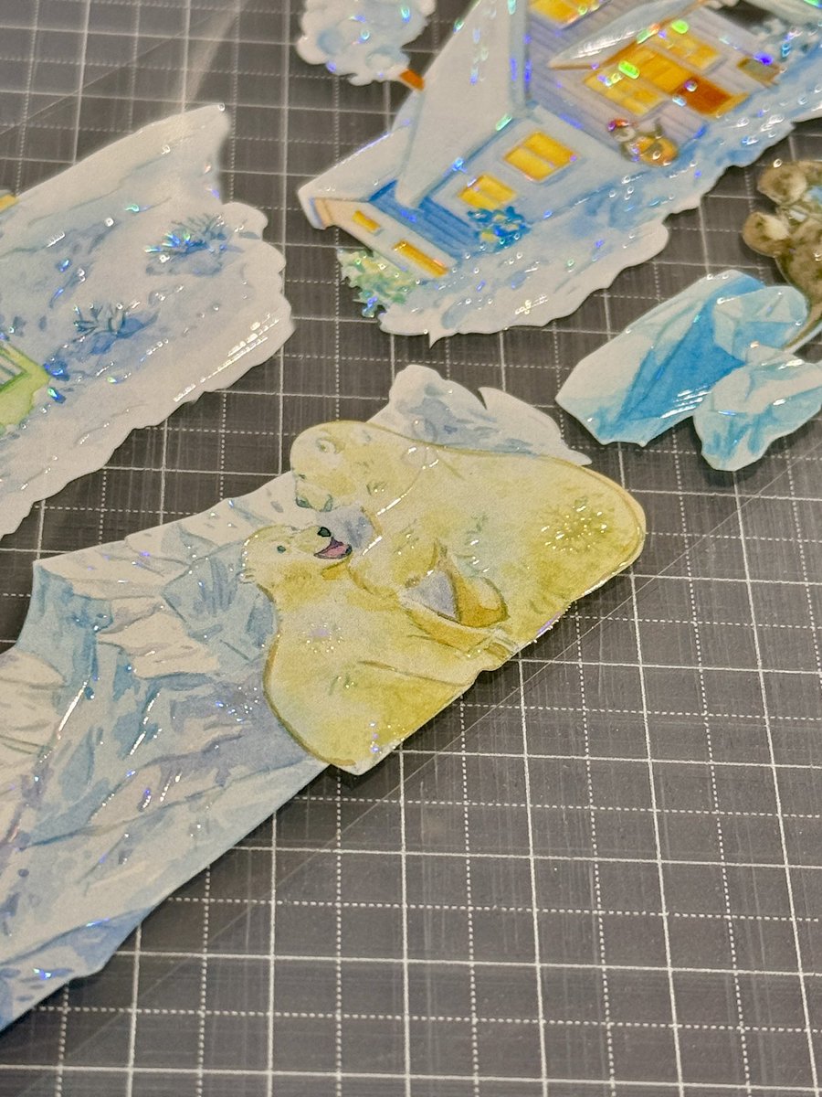 氷の上の動物探し(｡・ω・)ﾉﾞ