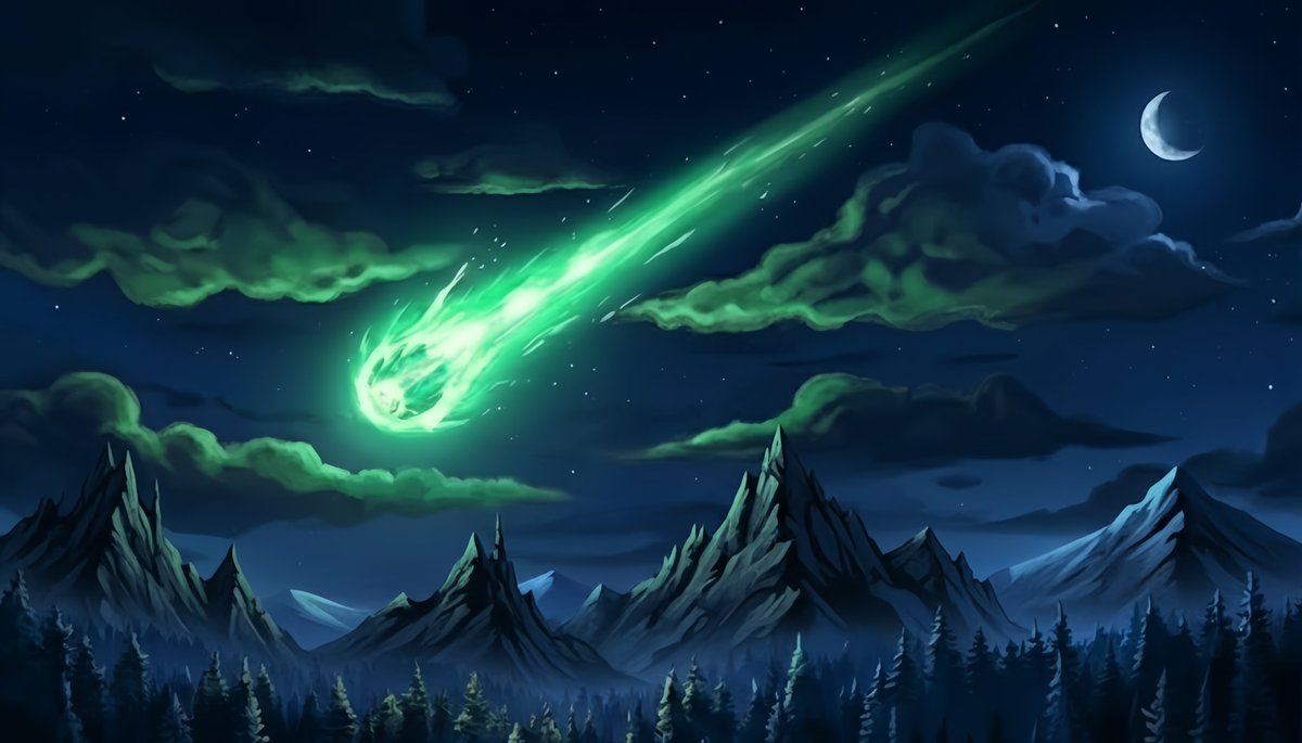 Mystic meteor slashes silence, peaks tremble.

What power crashes down? 🧩