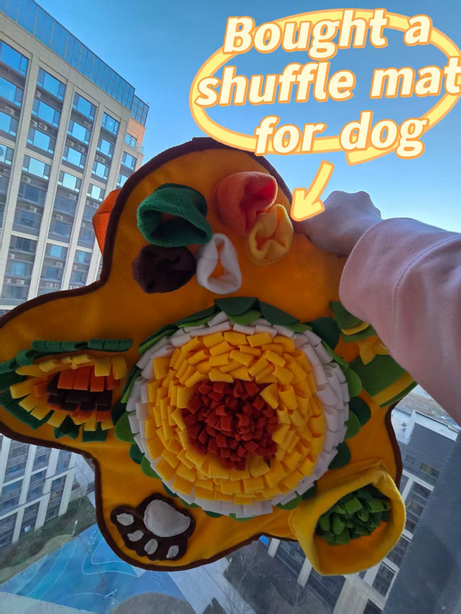 Wilda_OnePair's tweet image. Eating too quickly can cause problems such as digestive discomfort and obesity in dogs.
In order to make the dog healthier, I used the snuffle mat.
#onepair #snufflemat #dogfeeder #petfood #dogfood  #dogtoys #factory #furbabylove #dogbowl #slowfeeder #petproducts #pethealth