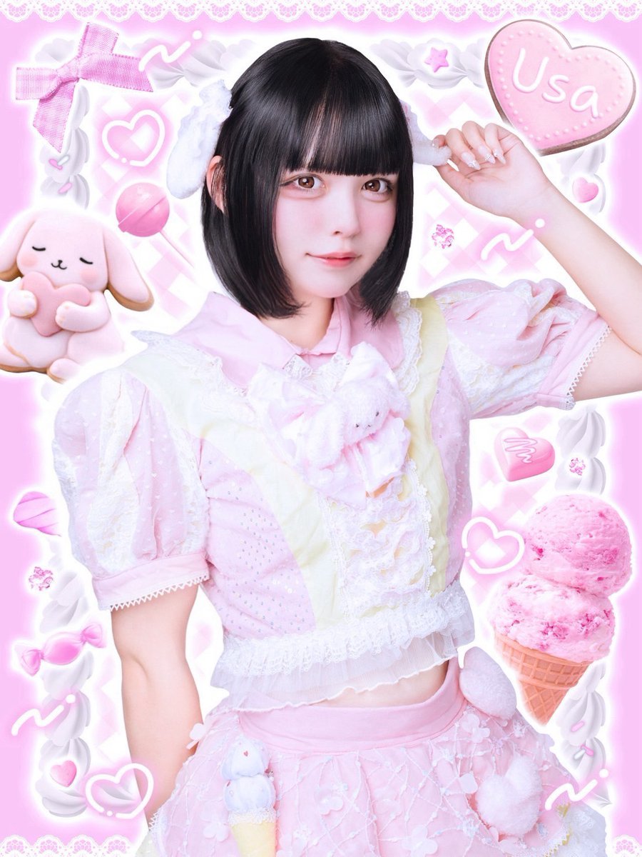 うさちゃん🐰🩷 お顔が強くてばぶでかわいい꒰՞ɞ̴̶̷⩊ɞ̴̶̷꒱֯