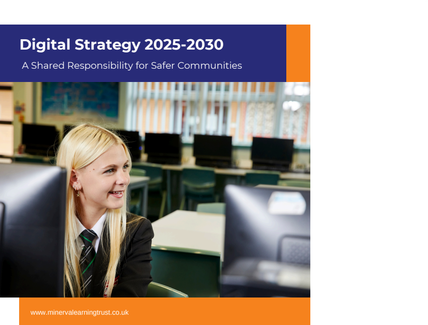 MinervaTrust's tweet photo. This week, we’re excited to launch Pillar 4 of our sub‑strategies:

Our Digital Strategy 2025–2030

The Digital Strategy sets out our shared vision for how technology will support, elevate and transform education across our Trust over the next five years.

https://t.co/26gQKyLy1x https://t.co/xn5Pal8UYs