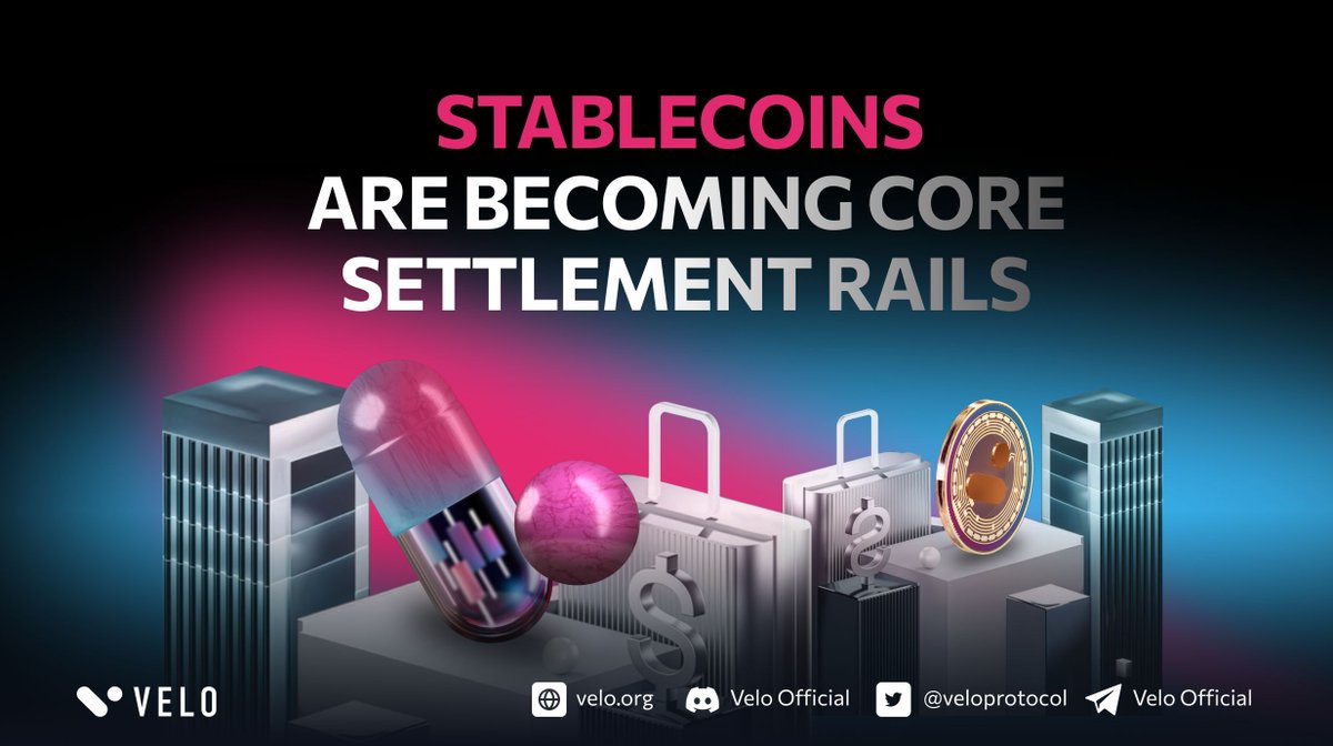 veloprotocol's tweet photo. Stablecoins accounted for ~30% of total crypto transaction volume in 2025, underscoring their emerging role in payments and settlement infrastructure — a trend that supports Velo’s focus on stablecoin-powered PayFi workflows.

https://t.co/aQwH9k1DAH

#Velo #Stablecoins #Web3Finance