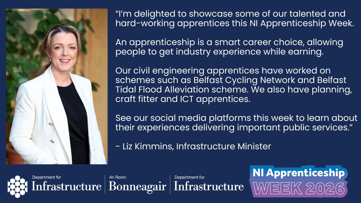 Department for Infrastructure tweet media