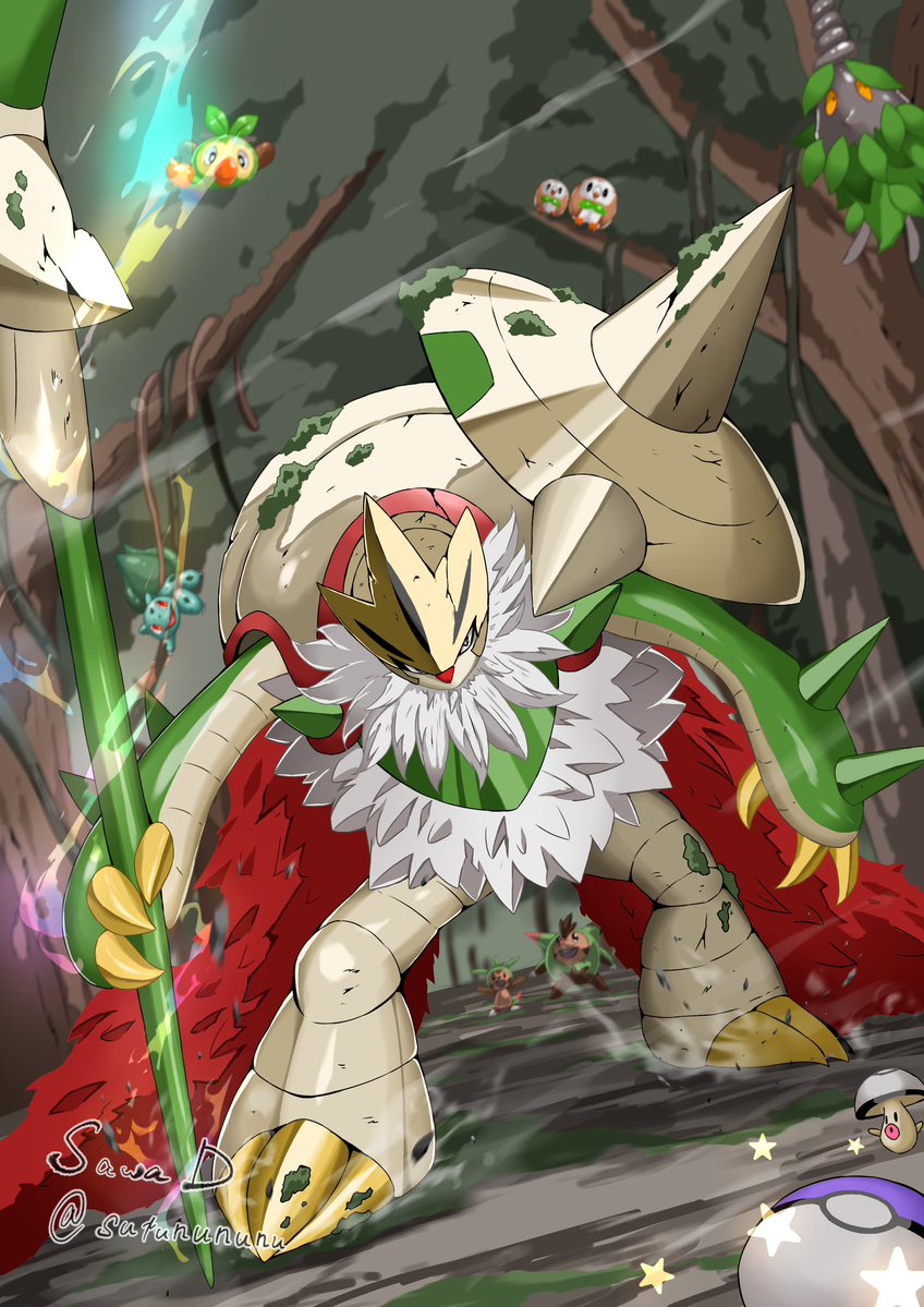 森の守護者　メガブリガロン
#pokemonfanart
#ポケモンイラスト