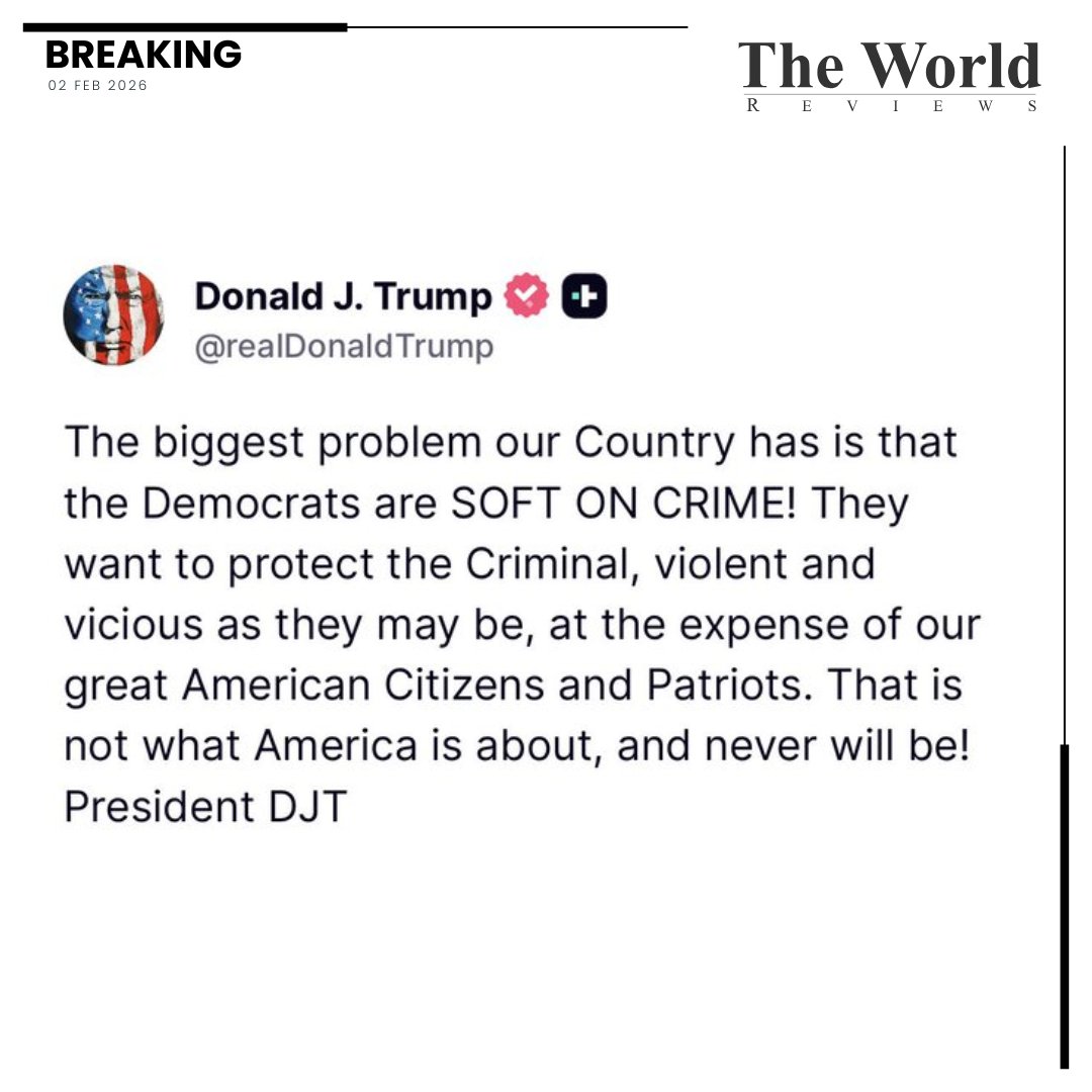 tworldreviews's tweet image. Trump warns that protecting criminals at the expense of citizens undermines the nation’s values. “Never will America be about that,” he says. #USPolitics #CrimeDebate #TrumpRemarks #LawAndOrder #AmericanValues #Breaking