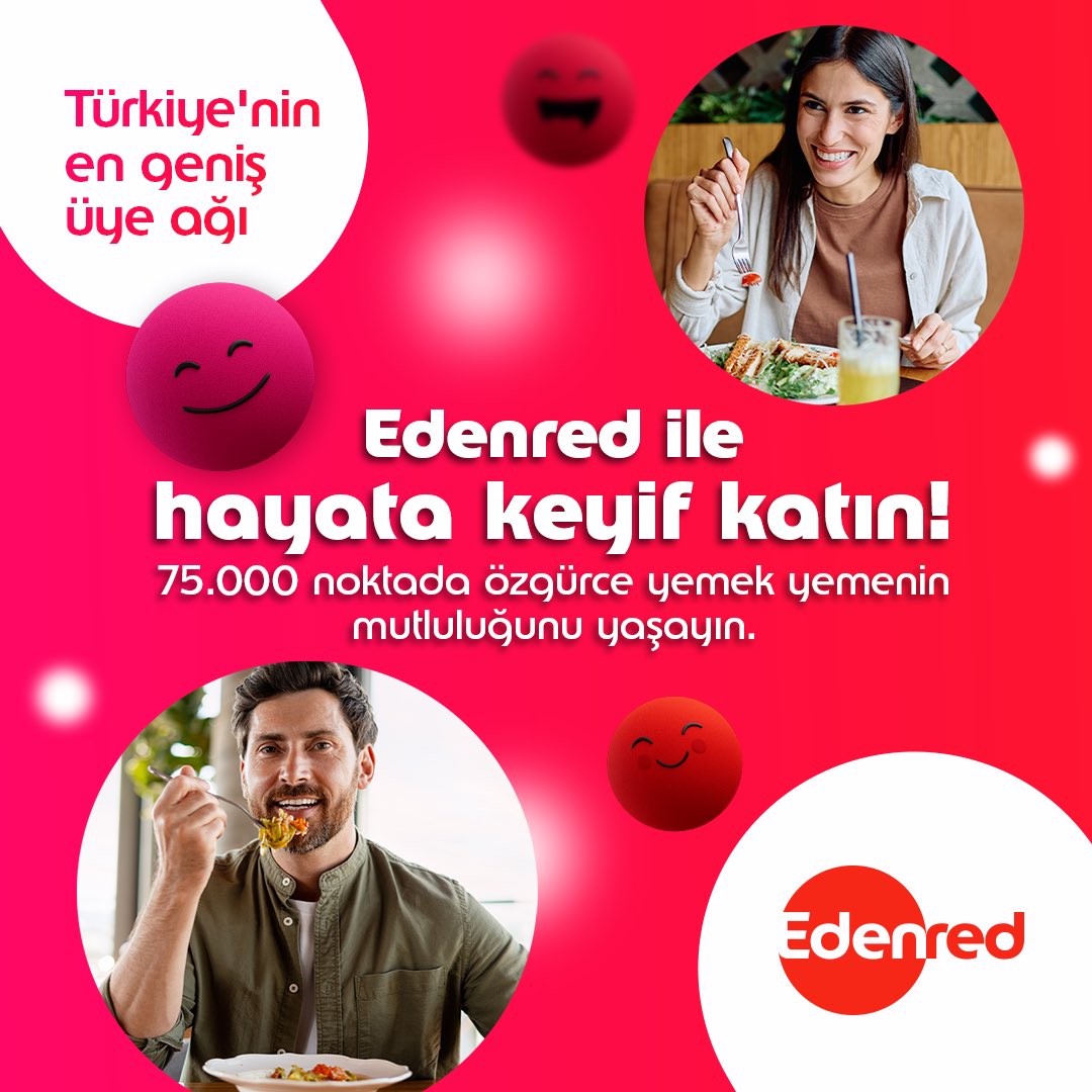 Ne yiyeceğinize özgürce karar verebildiğiniz bir öğle molası, günün en keyifli anı olabilir! 🍽️☺️

#TicketRestaurant yemek kartı ile ister restoranda ister online siparişte dilediğiniz lezzeti seçin, gönlünüzce tadını çıkarın. ❤️

#EdenredTürkiye