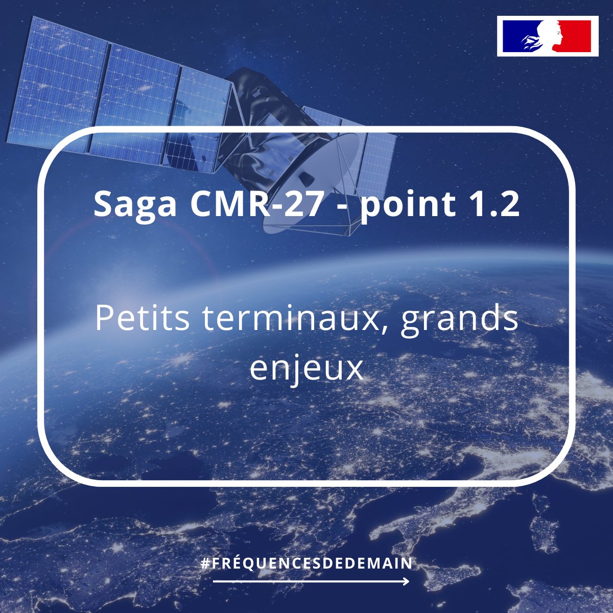 Petits terminaux, grands enjeux.

À la #CMR27, le point 1.2 pourrait assouplir les règles en bande Ku (13,75–14 GHz).

Plus d’antennes satellites = plus de risques pour les radars et la recherche spatiale. 🌍🛰️
Pour en savoir plus 👉anfr.fr/liste-actualit…