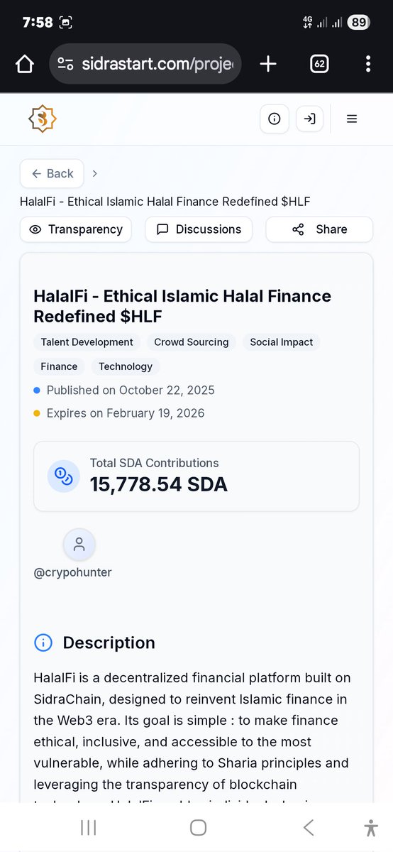 Abdulsubhann0's tweet photo. The world needs finance rooted in ethics—and HalalFi is delivering exactly that. Built on SidraChain, it ensures every transaction reflects justice, transparency,l finance. 🌍💚
🔗 https://t.co/OPnJQDyrsf
#HalalFi #HLF #HalalInvestment #Web3Finance #IslamicBlockchain #SidraChain https://t.co/kHXu07D8tl