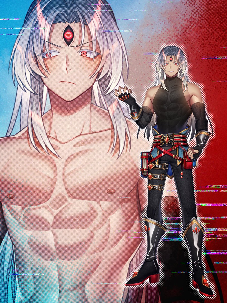 mozumi_t03's tweet image. 【拡散してもらえると嬉しいお仕事報告】

短納期プランでソドワ2.5の筋肉長髪お兄さんの立ち絵を描かせて頂きました(*  ˊ꒳ˋ*)
筋肉楽しいし装飾も楽しいし、ローブ姿含めて衣装差分２つあります。表情差分もいっぱいあります💪💪💪
ご依頼、誠にありがとうございましたꕤ︎︎·͜·🍀*゜

#mozumi_t03_e