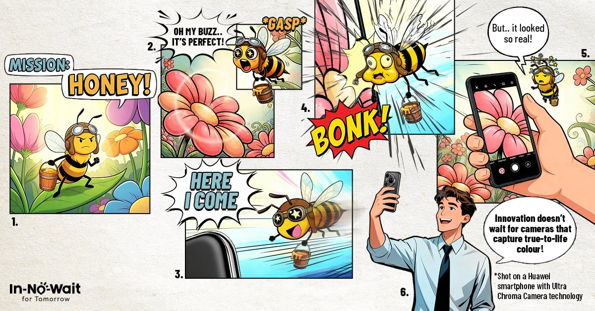 When your camera shots are so real, bees can't tell between pixels and petals! The Huawei Ultra Chroma Camera technology delivers true-to-life imaging on Huawei smartphones, making every image feel almost alive. Because innovation doesn't wait for lifelike photography on mobile!