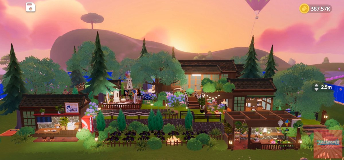 heartopia_fess's tweet image. Baru banget selesai bikin rumah pakai gimmick sungai eh ternyata banner gacha yang ada air beneran itu tanggal 7 Feb ini 🫩 ❤️