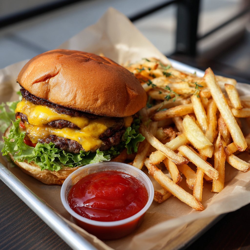 サクサクポテトのトレーナー　ケチャップソース ポテト🍟をケチャップにつけ あっマスタードソース忘れた🤭 Dip