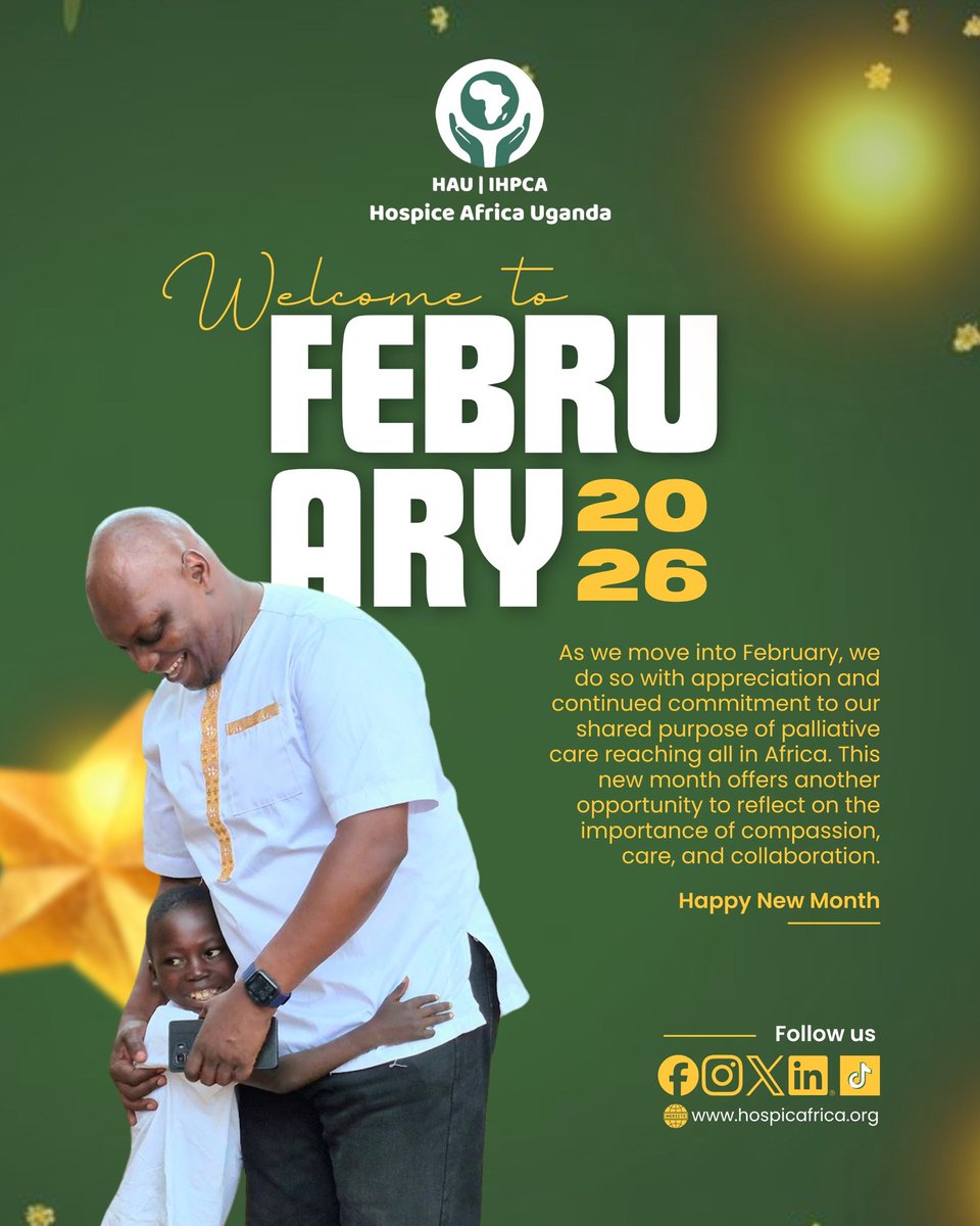 HospiceAfricaUg's tweet photo. New month. Same purpose 😊

We step into this month with gratitude, compassion, and a shared commitment to bringing compassionate palliative care closer to those who need it most.

#HappyNewMonth 🎉 https://t.co/YNnP1Xi8Sj