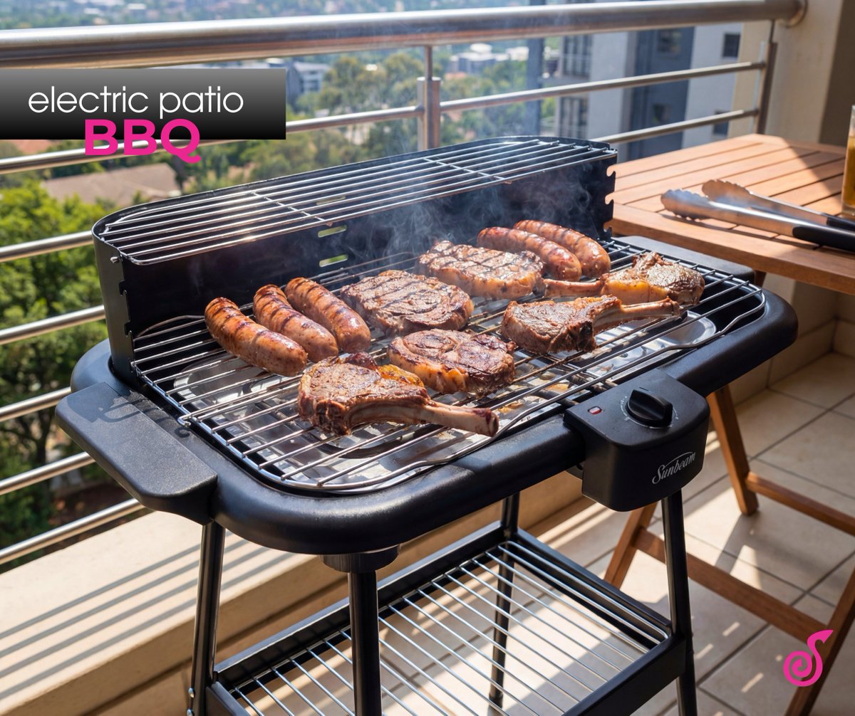 SchulmansHome's tweet photo. This Electric Patio BBQ / Health Grill is perfect for balconies, patios, flats, or anywhere you want to braai the easy way.

• 🇿🇦 Perfect for braaing – steaks, boerewors &amp; chops, 
💥 Price: R759.95 each
#fyp #fypviral #fypage #fypza https://t.co/sWjIbj5qDl
