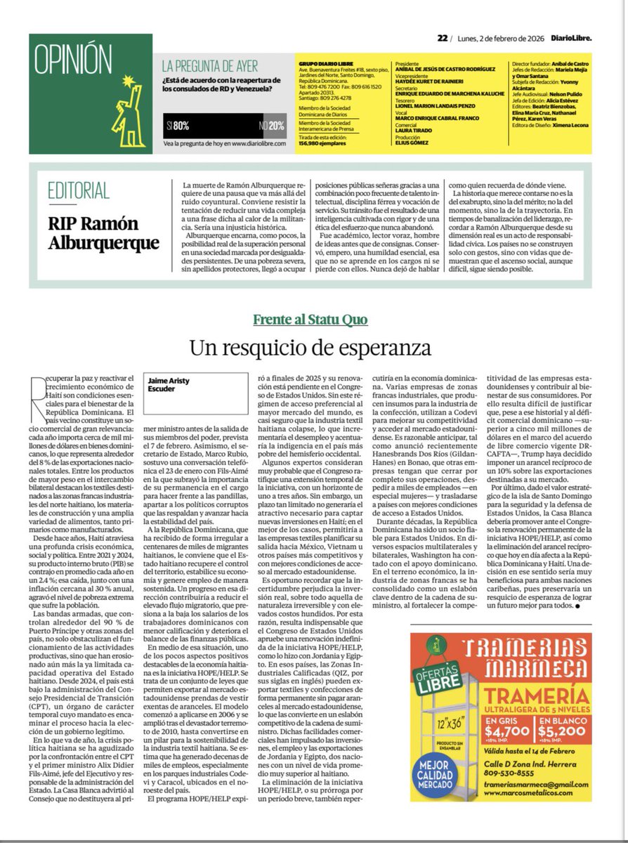 Jaime Aristy Escuder tweet media