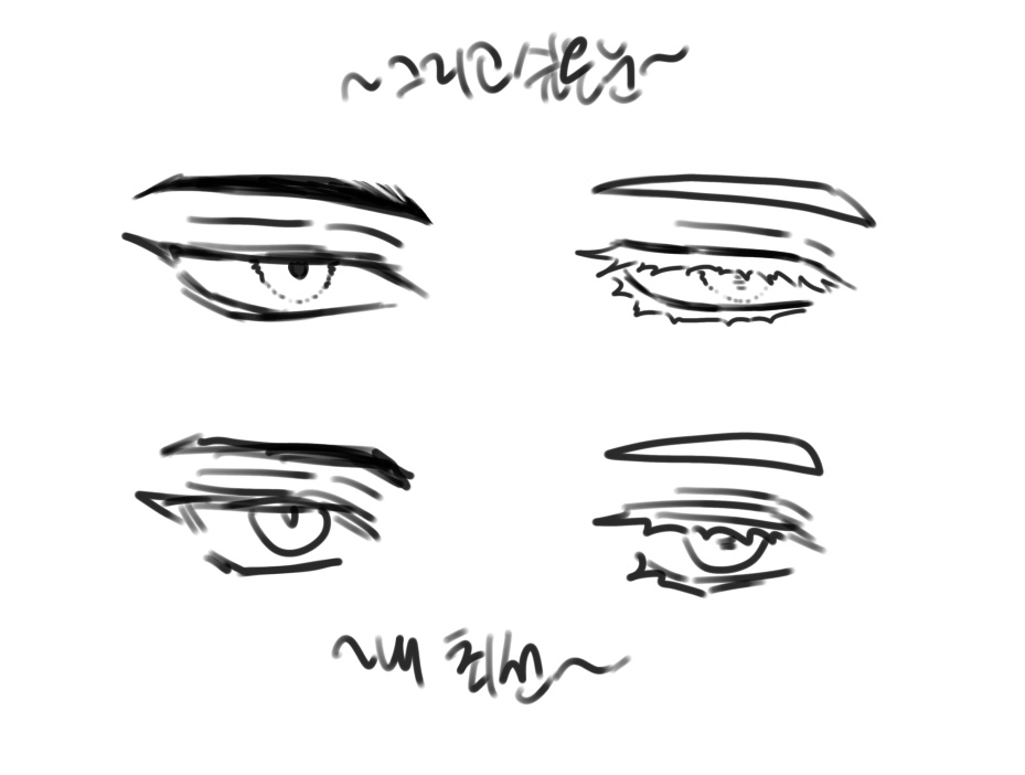 그냥 속눈썹 풍성한 눈을 못 그리나봐