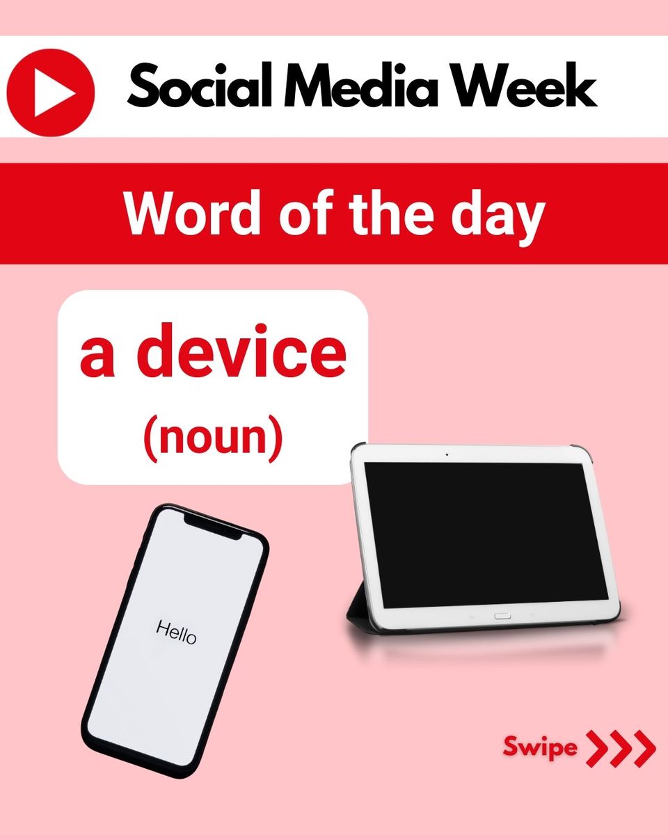 SensationsEng's tweet photo. 📱 It's Social Media Week  🤳

This week we are focusing on a very hot topic in the UK - social media! Keep an eye out for new vocabulary this week - how many words are new to you?

#socialmedia #learningenglish #englishvocabulary #wordoftheday https://t.co/n9umDd7Lku