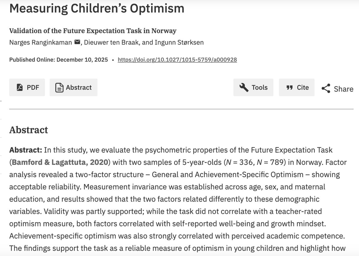 European Journal of Psychological Assessment tweet media