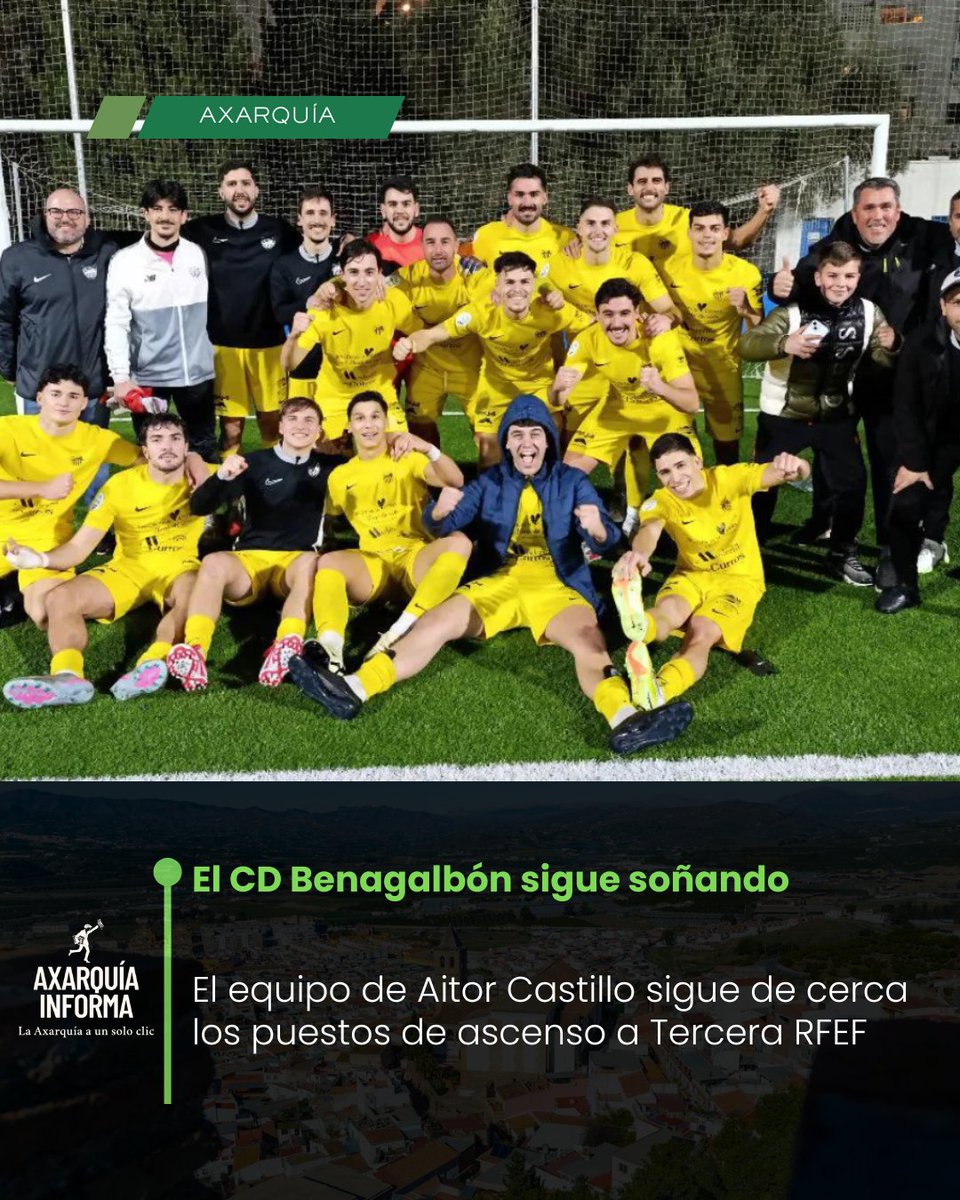 El CD Benagalbón 10 de los últimos 15 puntos disputados, y está viviendo una temporada dulce, donde existen las posibilidades de ascenso a Tercera RFEF.

Desde el quinto lugar y a 6 puntos del ascenso, el equipo de Aitor Castillo están en el mejor momento de los últimos años.