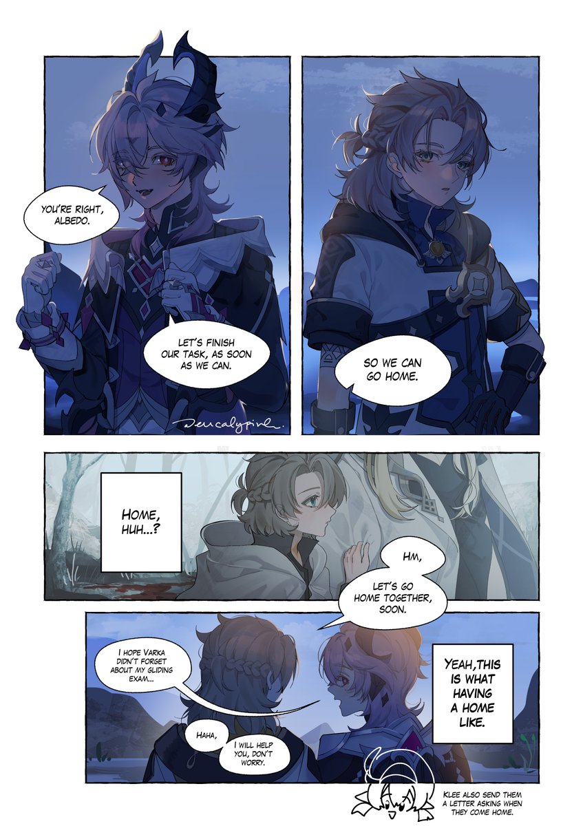 *they end up stay in nodkrai #albedo #durin