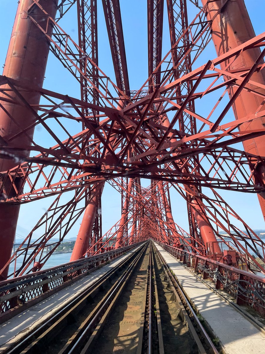 The iconic #ForthBridge has been part of the Scottish landscape for 136 years, allowing trains to cross the Firth of Forth with ease - before it opened, they used to use a ferry boat. 

ℹ️ Do you know 6.5 million rivets were used in its construction?