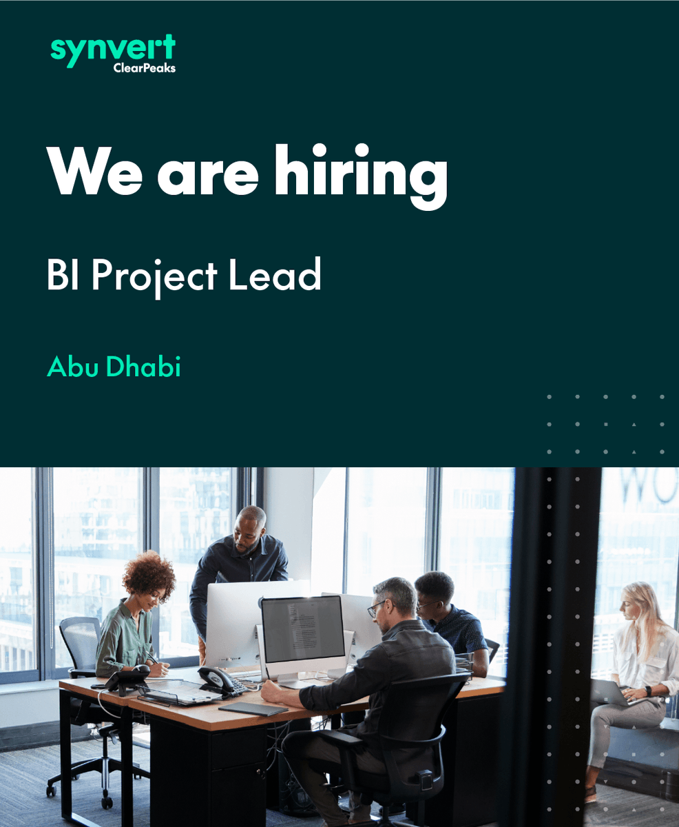 Looking for the next step in your BI career? Join our team! 

We are looking for a Business Intelligence Project Lead to work on our cutting-edge projects.

Apply now: hubs.la/Q041cV440

#data #analytics #projectmanagement #projectlead #bi #businessintelligence #hiring